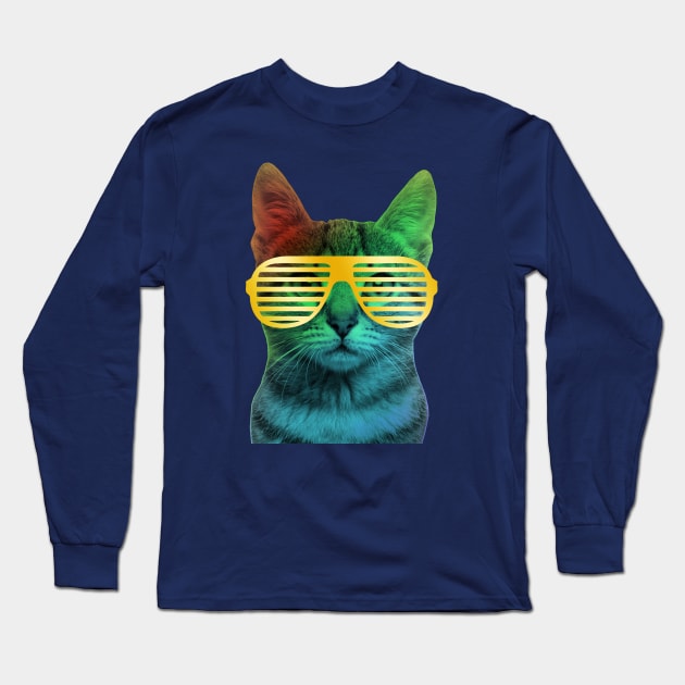 Funk Cat Long Sleeve T-Shirt by mg88